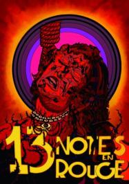 13 notes en rouge poster